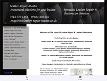 Tablet Screenshot of leather-repair-master.co.uk